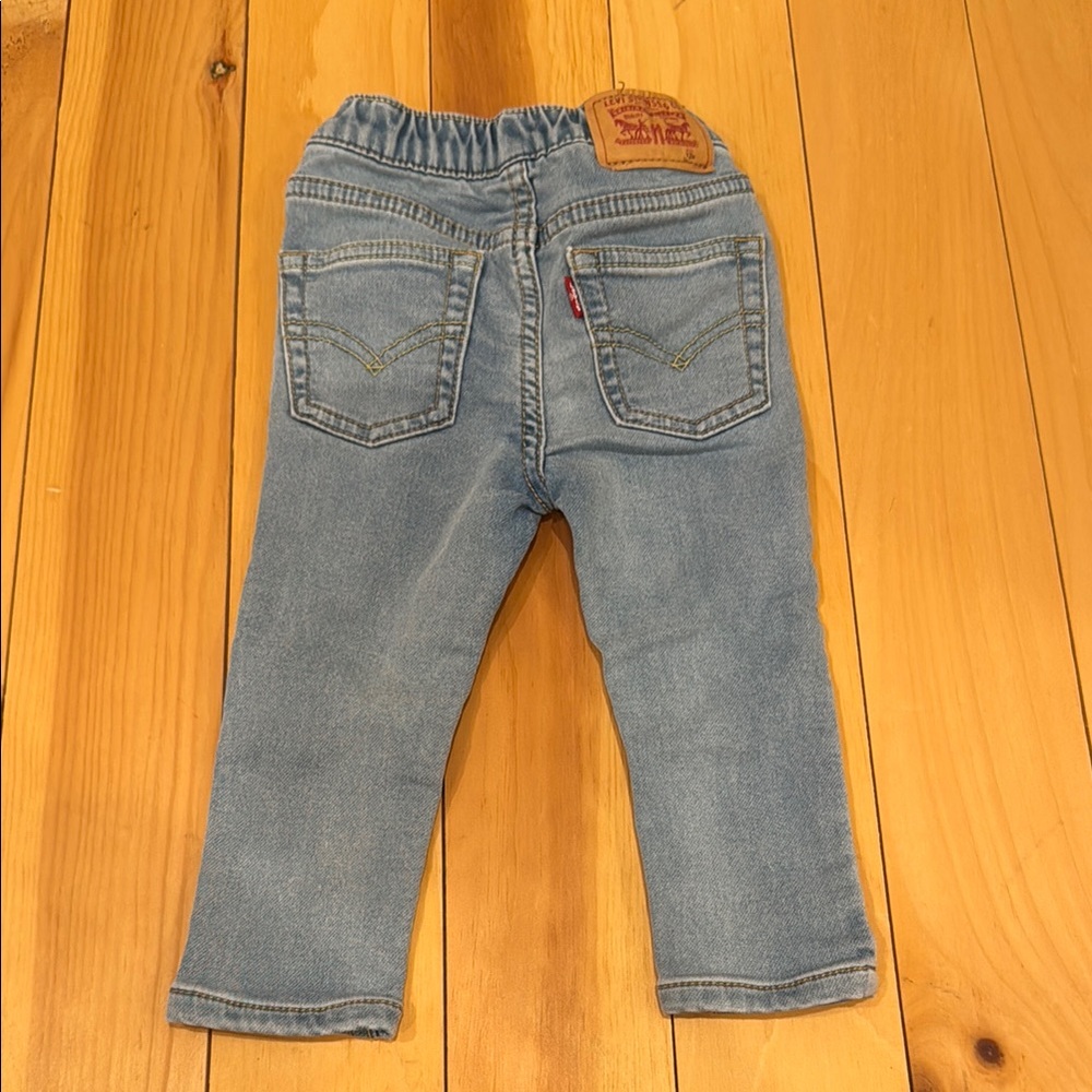 Levi's Blue Denim Skinny Knit Pull On Jeans